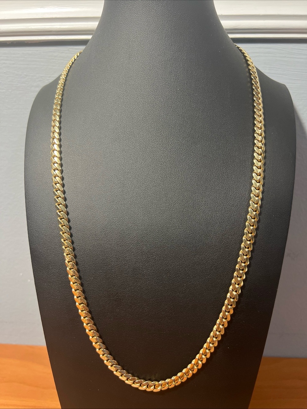 10k Solid Yellow Gold Miami Cuban Link Necklace Chain 26” 7mm Heavy 84.5 grams